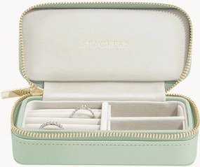 Caixa de joias de viagem verde'sálvia