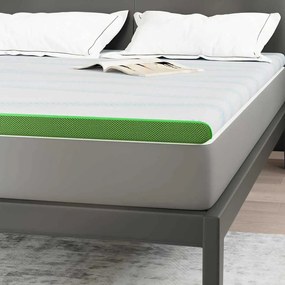 Protetores de Colchão Branco e Verde 160 x 200 cm