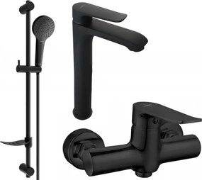 Mexen Pecos DF05 conjunto de chuveiro, preto - 72714DF05-70