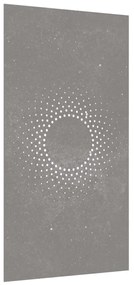 Decoração p/ muro de jardim 105x55 cm aço corten design sol