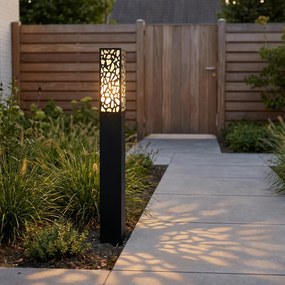 Candeeiro de exterior moderno preto 90 cm IP44 - Nicole