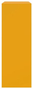Aparador 67x39x107 cm aço amarelo mostarda
