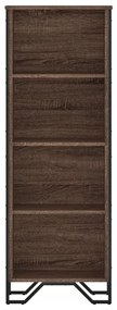 Estante 50x31x137,5 cm derivados de madeira carvalho castanho