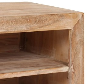 Móvel TV madeira de acácia maciça 120x30x40 cm castanho claro