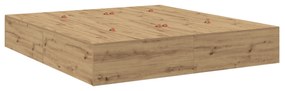Cama Armazenamento Carvalho Artisan 180x200 cm