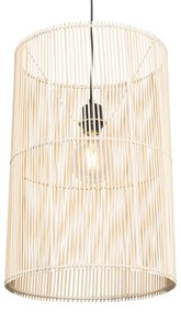 Lâmpada suspensa escandinava de bambu - Natasja Rústico