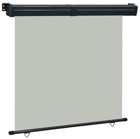 Toldo lateral para varanda 165x250 cm cinzento
