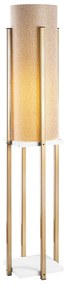 Candeeiro de Pé 7134 – Branco e Dourado – 25 x 25 x 130 cm