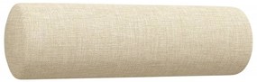 3pcs conjunto de sofás c/ almofadas decorativas tecido creme