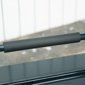 DURHAND Caixa de Ferramentas portátil Dobrável de Aço com 5 compartimentos com Alça de Transporte para oficina 57x21x41cm Verde