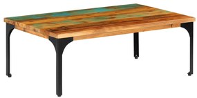 Mesa de centro 100x60x35cm madeira recuperada maciça