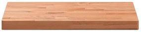 Bancada para casa de banho 80x40x4 cm madeira de faia maciça