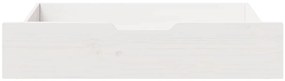 Gavetas para cama 2 pcs 80x55x17 cm pinho maciço branco