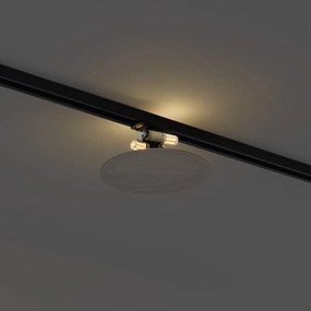 Candeeiro de teto moderno cor de bronze para sistema de calhas de iluminação monofásico com 2 luzes - Iconic Pulley Moderno