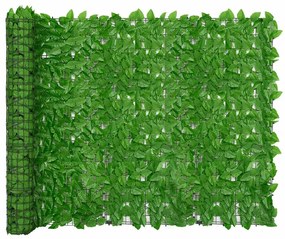 Tela de varanda com folhas verdes 500x150 cm