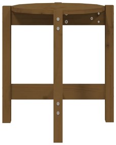 Mesa de centro Ø 42,5x45 cm madeira pinho maciça castanho-mel