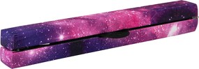 Barra de equilibrio para crianças de 240 cm, dobrável com alça de transporte e base antiderrapante, multicolorida.
