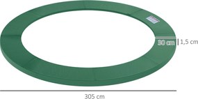 Cobertura de Proteção para Trampolim Ø305 cm – Verde