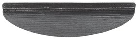 Tapetes de escada adesivos 30 pcs 56x17x3 cm preto