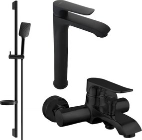 Mexen Pecos DS62 conjunto de banheira, preto - 72713DS62-70