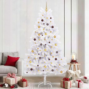 vidaXL Árvore de Natal Artificial 120 x 120 x 240 cm PVC e Metal