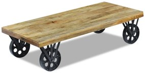 Mesa de centro madeira de mangueira 120 x 60 x 30 cm