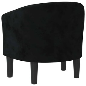 Poltrona veludo preto