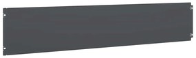 Orlas de relva 30 pcs antracite 20x103 cm aço laminado a frio
