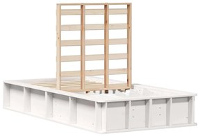 Estrutura da Cama Branco 90 x 200 cm Madeira composta