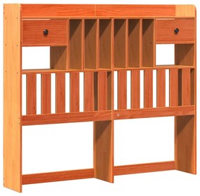 Cama com estante sem colchão 135x190 cm pinho maciço