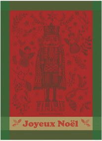 Panos de cozinha jacquard Casse Noisette Noel Rouge, conjunto de 4