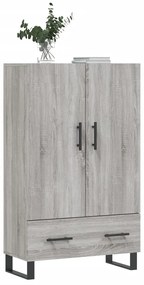 Armário alto derivados de madeira 69,5x31x115cm cinza sonoma