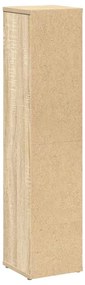 Móvel p/ casa de banho c/ suporte rolos 20,5x20x90cm cor sonoma