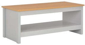 vidaXL Mesa de centro 105x47x42 cm cinzento