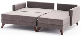 Sofá-Cama de Canto Bella – Castanho – 205 x 85 x 81 cm