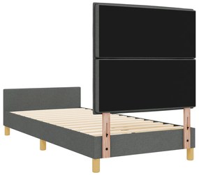 Cama vidaXL Cinza Escuro 80x200 cm em Tecido