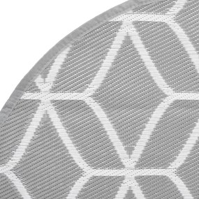 Tapete de exterior Ø120 cm ARAKIL PP cinzento