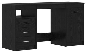 vidaXL Mesa 2 pcs Carvalho Preto 140 x 50 x 76 cm Madeira processada