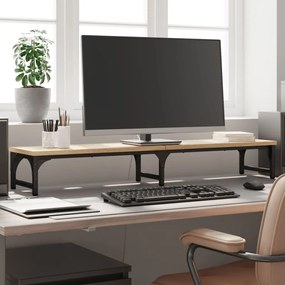 vidaXL Suporte monitor 105x23x15,5cm derivados madeira carvalho sonoma
