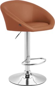 Banco de bar Miami castanho claro