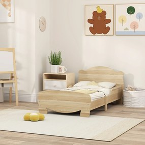 AIYAPLAY Cama para Crianças +3 Anos para Colchão de 140x70 cm Cama Inf