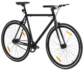 Bicicleta de mudanças fixas 700c 55 cm preto