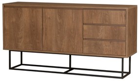 Conjunto de Mobiliário de Sala Laxus – Nogueira/Preto – 90x39x40 cm