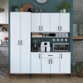 Móvel Multiuso JE133 – Branco – 180 cm x 198,6 cm x 40 cm
