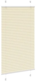 Creme Plissada Cega 80x150 cm Largura Tecido 79,4 cm Poliéster