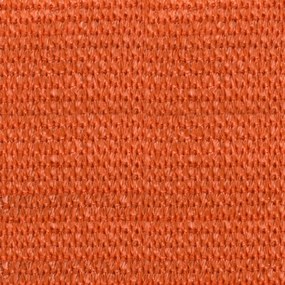 Para-sol estilo vela 160 g/m² 4x4x4m PEAD laranja