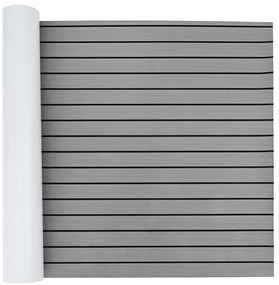 vidaXL Tapete de Barco Cinza Claro com Preto 240 x 90 x 0,5 cm EVA