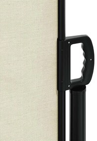 Toldo lateral retrátil 220x500 cm cor creme