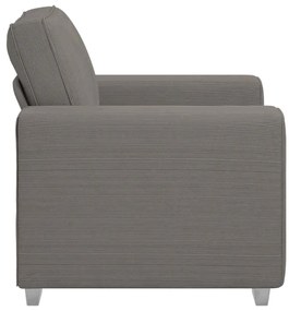Poltrona 60 cm tecido corduroy cinzento-claro