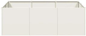 Vaso floreira 120x80x40 cm aço branco